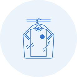 Fresh and ready to wear icon